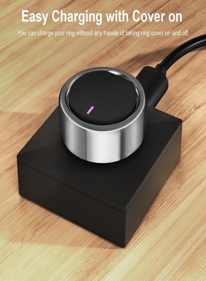ZOOROO غطاء ZOOROO ثلاثي متوافق مع Ultrahuman Ring Air، يدعم الشحن مع وجود الغطاء، واقي TPU مقاوم للخدش لـ Ultrahuman Ring للنساء والرجال - Image 4